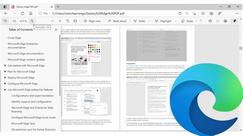 dgepdf|Roadmap for PDF reader in Microsoft Edge.